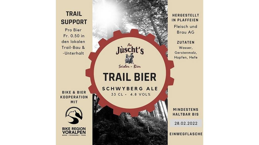 Bier Schwyberg Trail Ale Mountainbike