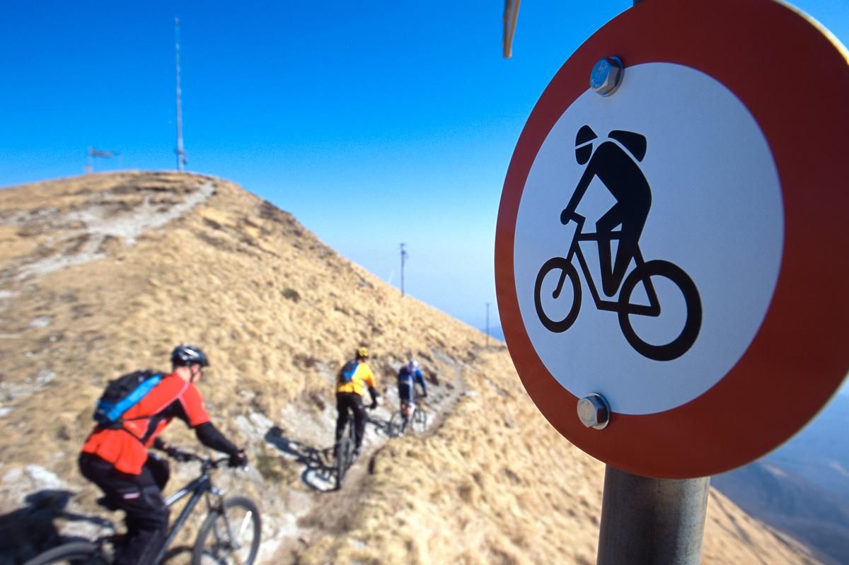 Bike-Verbot am Monte Lema