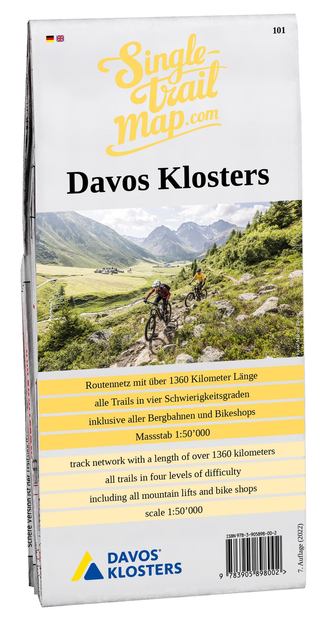 Cover Singletrail Map 101 Davos Klosters