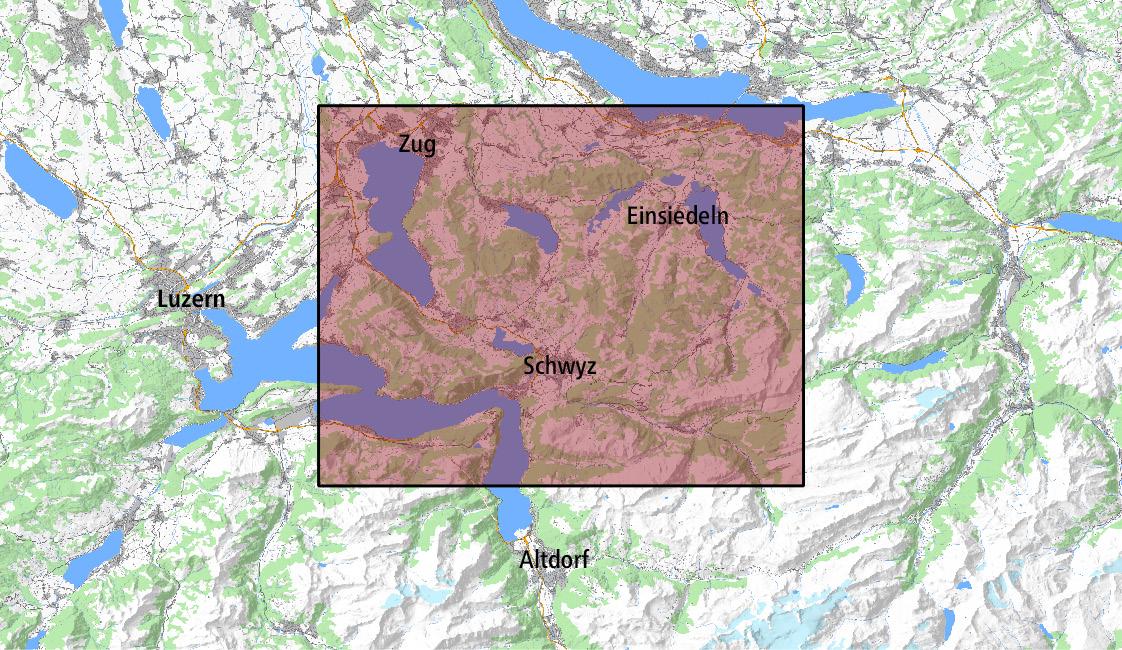Übersicht Singletrail Map 007 Einsiedeln-Rigi