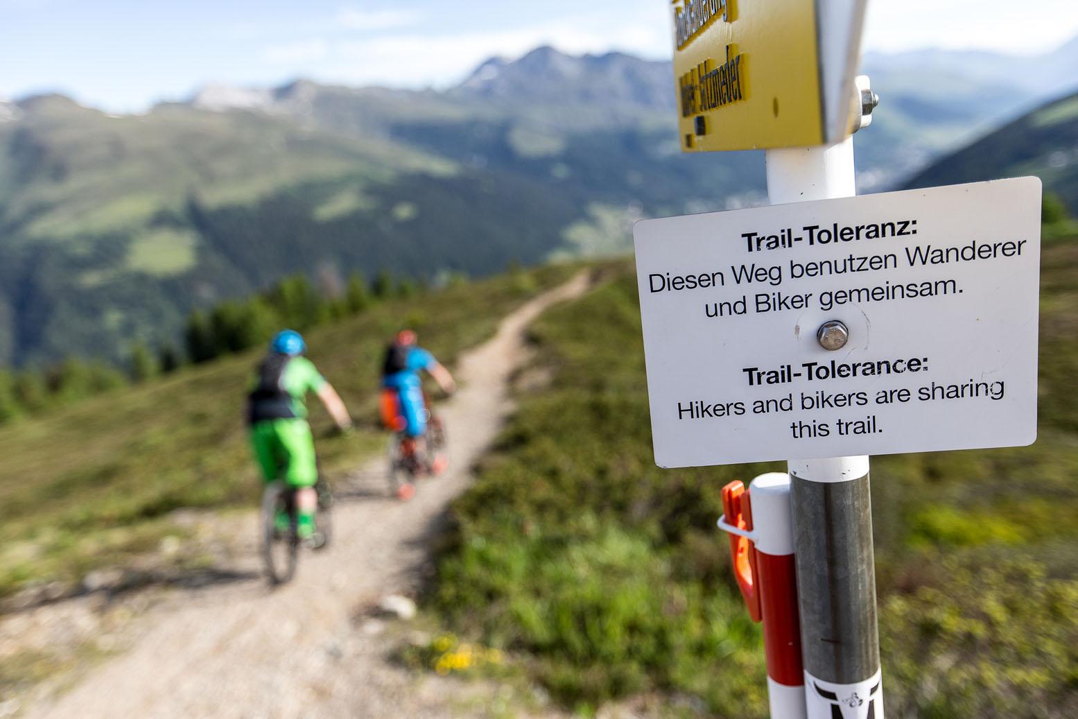 Trail-Toleranz ist wichtig auf der Bahnentour Davos Klosters