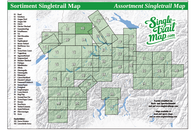 Singletrail Map 003 Sortimentsübersicht