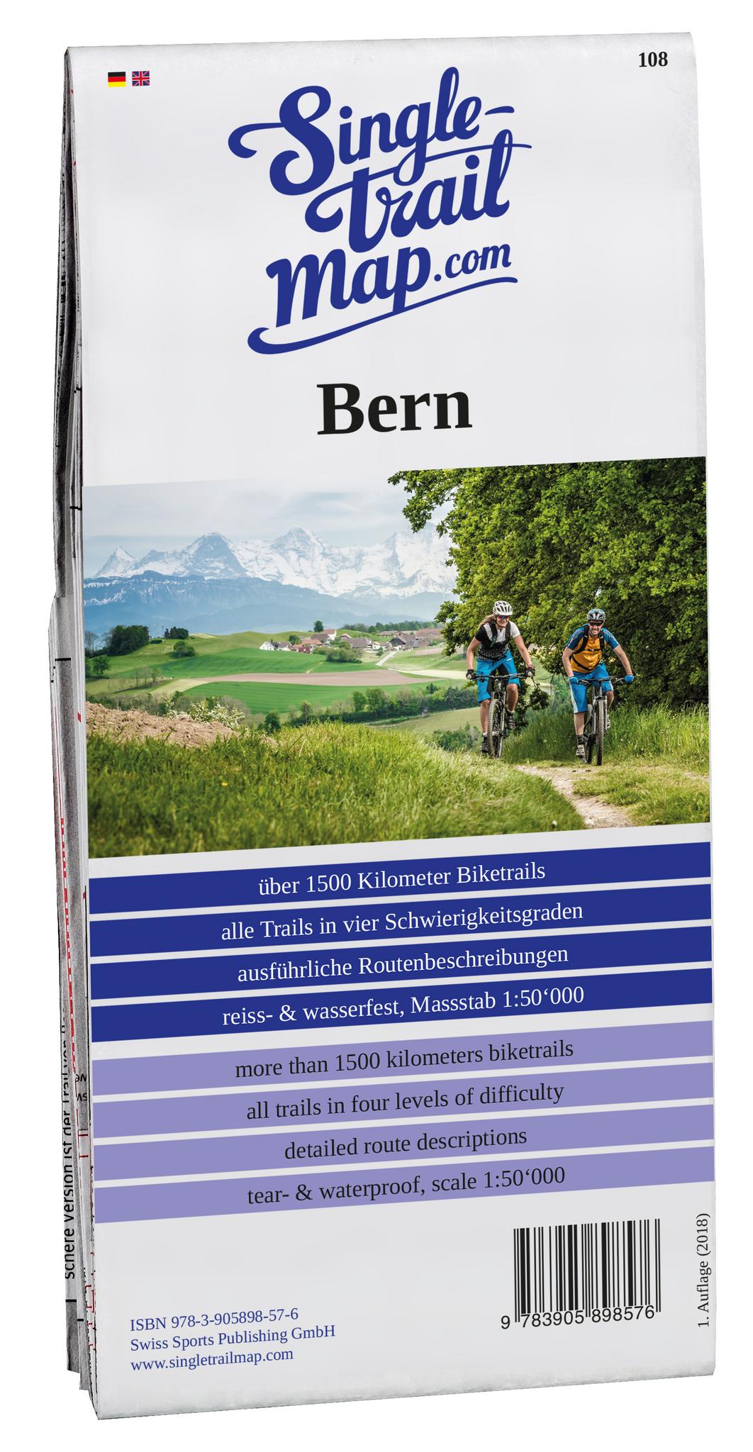 Singletrail Map 108 Bern