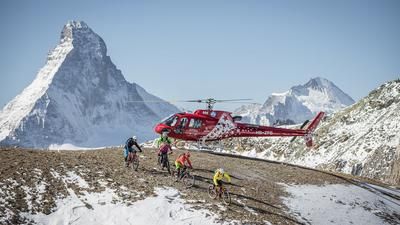 Heli-Biking in Zermatt
