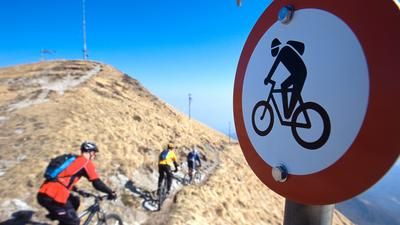 Bike-Verbot am Monte Lema